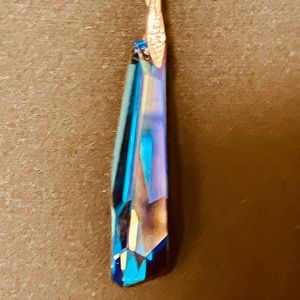 Oliver Weber Swarovski large royal blue pendant